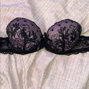 Lace Strapless Push-up Bra